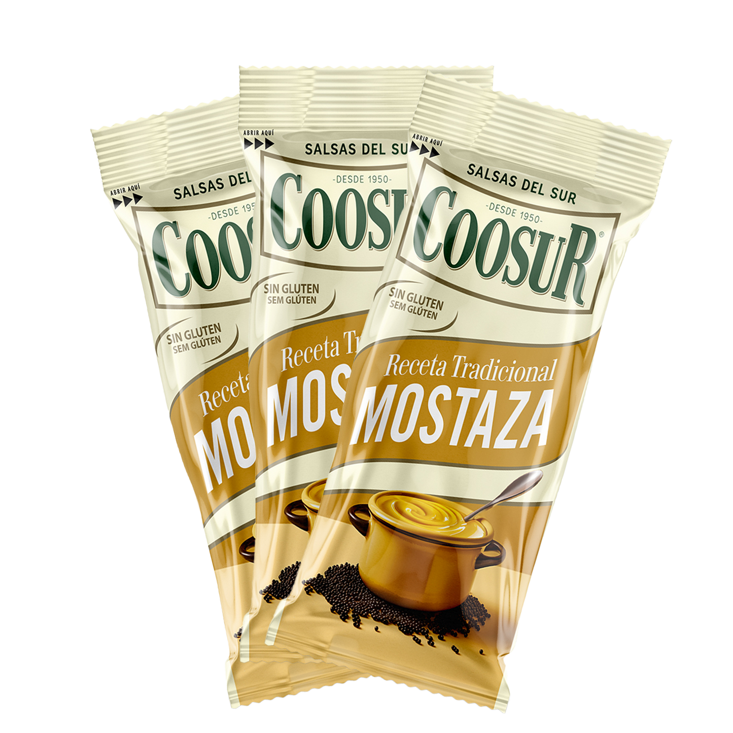 Caja de 250 Monodosis de Mostaza 5 gramos