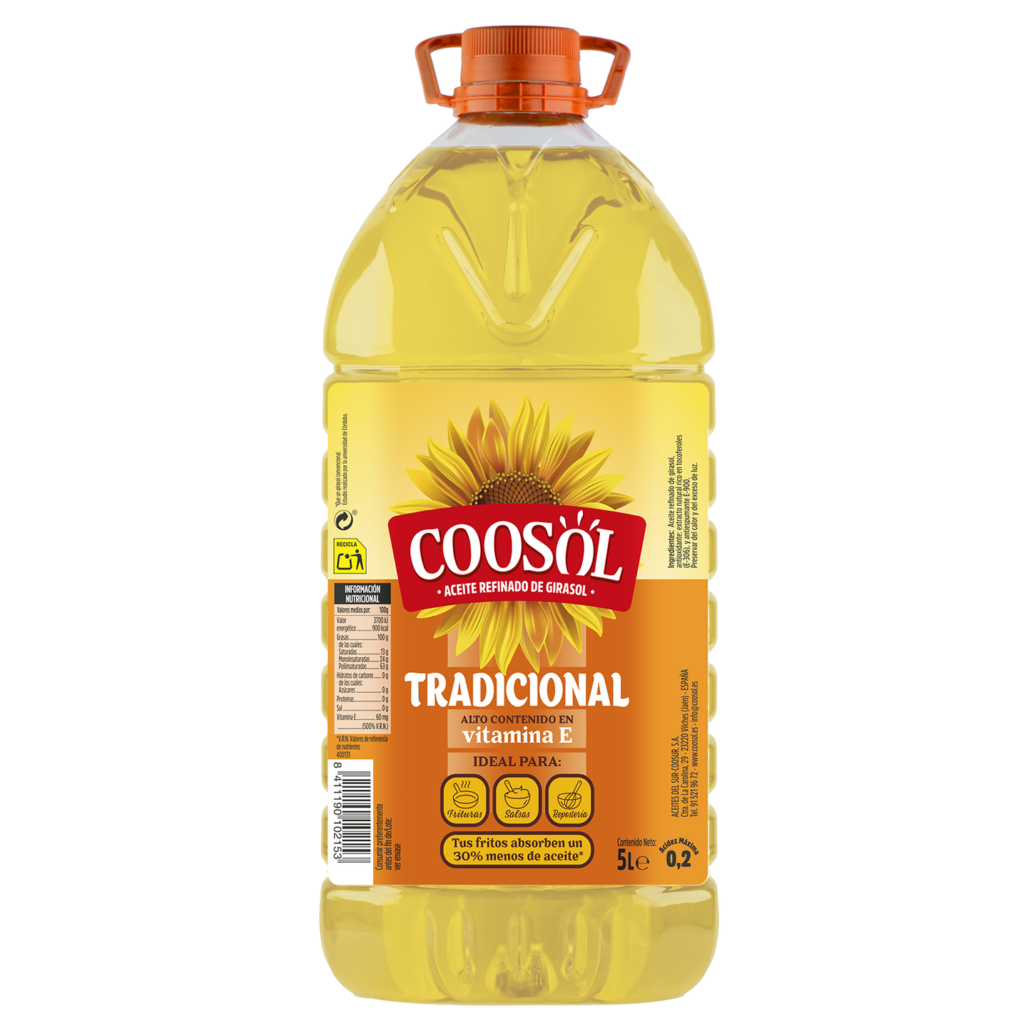 Aceite de Girasol tradicional 5L