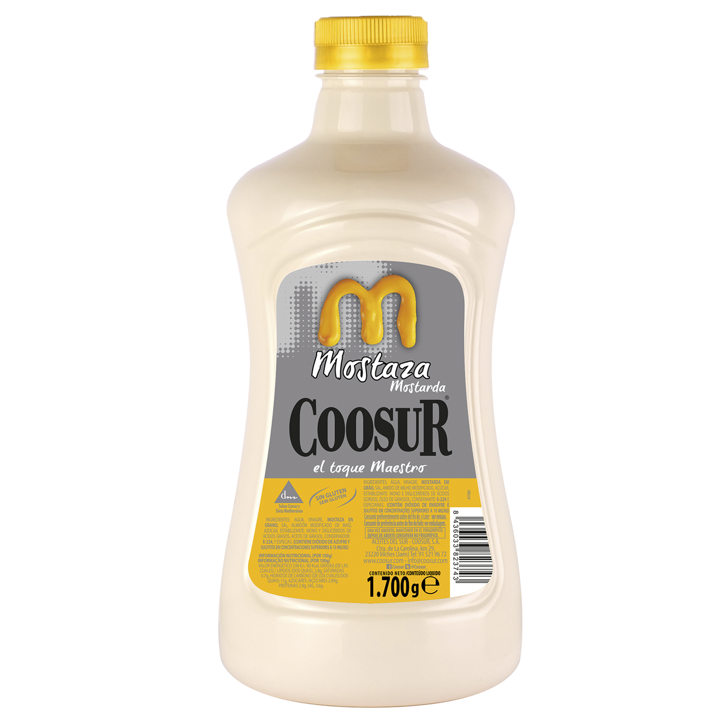 Mostaza 1700 gramos Coosur