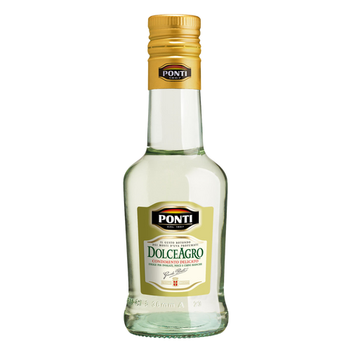 Ponti condimento balsámico bianco de vinagre de vino y mosto de uva botella 250 ml